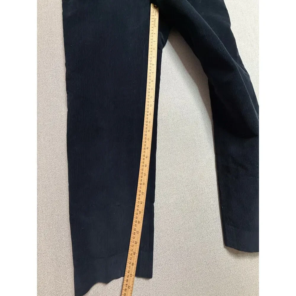 VTG‎ Gucci Corduroy Trousers Mens 52 Italy Navy OPTI Zip Designer Tailored 33x31